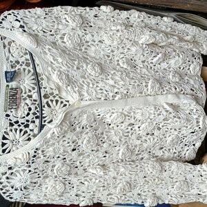 Elegant Crochet Floral Top